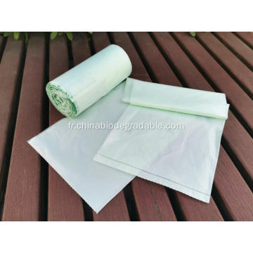 Sachets en plastique à ordures compostables biodégradables à 100%